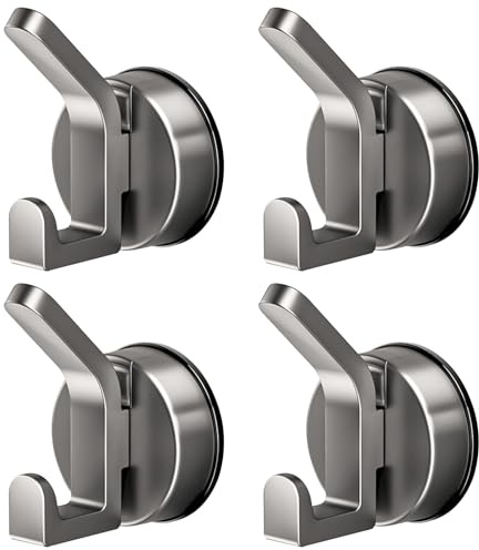 anyuan boy 4 Piezas Ganchos Ventosa,Cocina Colgador De Pared Sin Taladro Gancho Ventosa para Toalla Colgador Ventosas para Baño Ducha Cocina