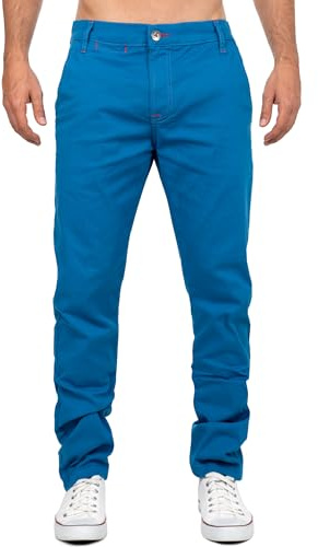 Cipo & Baxx Herrtygbyxor – Slim Fit & Regular Fit | Stretch bomullsblandning | Ventilerande och bekväma | Chino och avslappnade byxor för kontor, fritid och vardag | snygg och mångsidig att kombinera