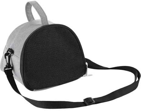 Cage de Transport pour Hamster en Maille Respirant Sac de Transport pour Petits Animaux Portable Sac de Voyage avec Bandoulière Réglable pour Lapin Chaton Hérisson Ecureuil Cobaye Souris Gerbille