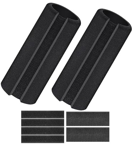Fundas para manillar de motocicleta, cómoda funda de barra de espuma, envoltura suave para scooter, acolchado ligero que absorbe los golpes, cojín de control de mano duradero, para bicicleta de