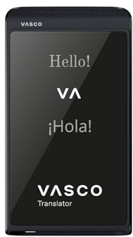 Vasco Translator Q1 | AI Voice Cloning Language Translator Device | 113 Languages | Free Lifetime Internet in Nearly 200 Countries | Phantom Black
