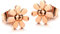 Kim Johanson Edelstahl Damen Ohrringe Daisy Gänseblümchen in Roségold inkl. Schmuckbeutel