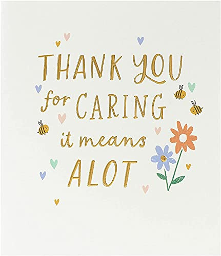 UK Greetings Tarjeta de agradecimiento para él/ella/amigo, diseño floral