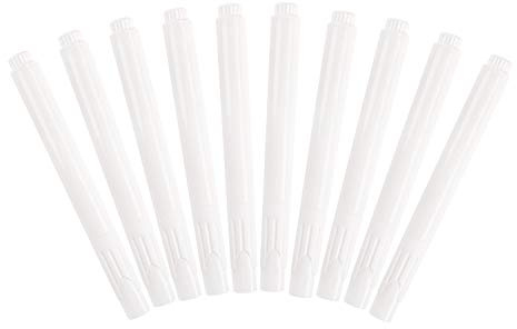 FakeFace 10Pcs White Chalkboard Chalk Dust Free Erasable Water-Based Non-Toxic Wet Erase Liquid Chalk Marker Pens Fine Tip Writing Paint Pens for Blackboard, Bistro Menu, Glass,Mirror & Windows