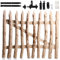 Gartentor Zauntor für Staketenzaun Pforte Haselnuss Gartenzaun Abstand 5-8cm Holztor Tor Gartentür Gartenpforte (60 x 120 cm)