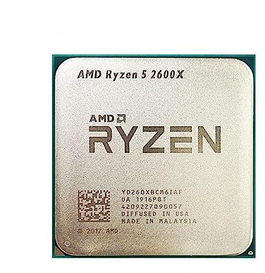 LANCHY CPU AMD Ryzen 5 2600X Utilizzato Processore Desktop 6-Core 12-Thread 3,6 GHz 16M 95W Socket AM4