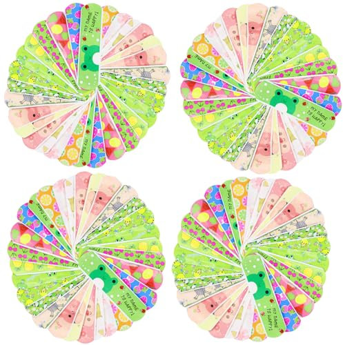 ERNZI 120er-Set Bunte Kinderpflaster - 20 Niedliche Designs - Wasserdicht, Latexfrei & Allergikerfreundlich - Perfekt für Mädchen und Jungs