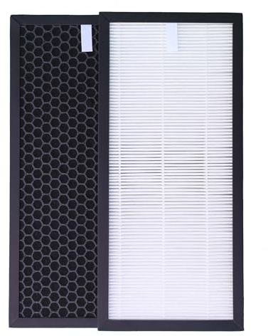 LRFDRESS PU4025 HEPA- und Aktivkohlefilter für Rowenta Tefal PU4010, PU4015, PU4020, PU4020F1, PU4025 Luftreiniger Ersatz Luftfilter, XD6070F, XD6074F0, XD6060, XD6060F0 Filter (1-Sätze)