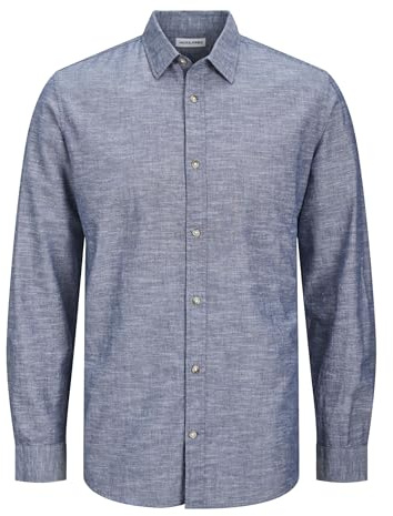 JJESUMMER skjorta LS SN, Blekt denim, XS