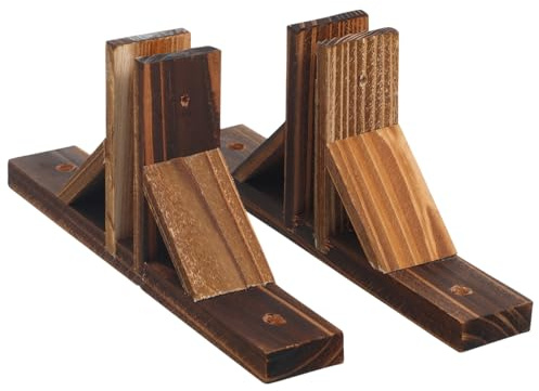Toddmomy Base Per Recinzione Da Giardino in Legno Solido 2 Pezzi Supporto Triangolare Per Steccato Esterno Fissaggio Stabile Accessori Per Recinzioni Da Cortile