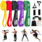 Yidaxing Fitnessbänder Set, Resistance Bands 5 Verschiedene Stufen Widerstandsbänder mit Türanker Handgriffe, Widerstandsband Set für Yoga/Physiotherapie/Stretching, Krafttraining für Männer Frauen