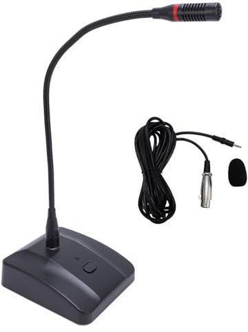 Ouitble Swan Neck Condenser Microphone XLR Conference Microphone Table Mic for Conference Meeting Video Live Streaming Lecture