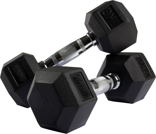 VirtuFit Lot d'haltères Hexa Dumbbell - 2 x 7 kg