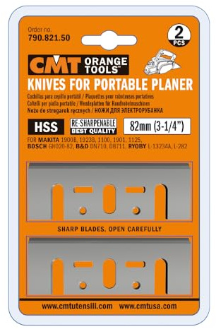 CMT 790.821.50 - COPPIA COLTELLI PIALLA HSS (8x0.8mm) 82x29x3mm
