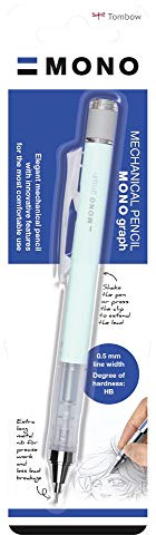 Tombow SH-MG64-BS, tryckpenna MONO graph, blister, mintgrön, 1 styck (1-pack)