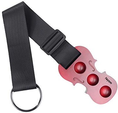 Rayzm Cello/Kontrabass Endpin Stopper aus Massivem Ahorn – Rutschfester Bodenhalter mit 3 Löchern & Verstellbarem Nylonband für Cello oder Kontrabass