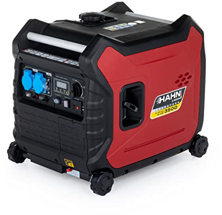 Générateur à essence 3 kW – Générateur onduleur silencieux avec réservoir de 10 l et 230 V – Jusqu'à 6 heures d'autonomie pour le camping et les applications mobiles 96 dB/A