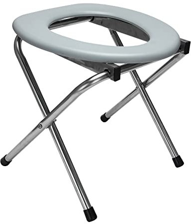 Doumneou 1 Stück Serie Faltbare Badezimmer Toilettenstuhl tragbar Toilettensitz Camping Outdoor Wandern Reise Tragbarer Toilettenhocker
