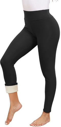 Decorie Legging Polaire Femme Hiver Chaud Legging Thermique Femme Pantalon Polaire