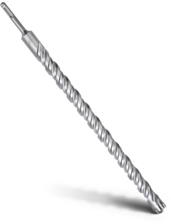MOXPIFY SDS Plus - Broca para hormigón (28 x 460 mm, con 4 cortes de metal duro y doble hélice), para hormigón, piedra, piedra natural