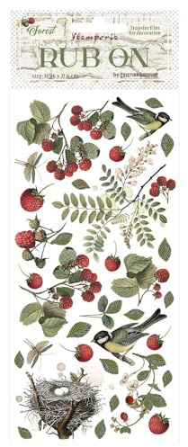 Stamperia - Rub-on pour le scrapbooking, les albums, les cartes, les bullet journals et plus, transfert facile des images sur le papier et d'autres surfaces, parfait pour les loisirs, l'artisanat et