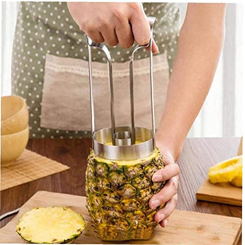 LVSEWOA Estrattore rapido di Carne per Ananas, Coltello per Ananas Che sbuccia in Acciaio Inox Automatico per Frutta e Miele