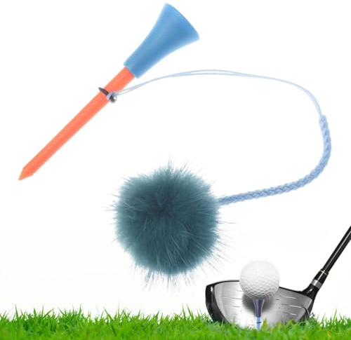 Tee balle de golf avec cordon anti-perte - Équipement de golf attaché à une corde | Tees de balle en caoutchouc avec corde anti-perte, sports pour les amateurs de golf, amis, familles, collègues