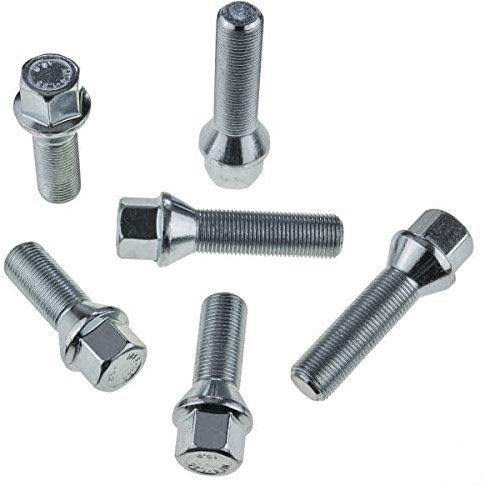 C CARBONADO Lot de 20 Boulons de Roue M14x1,25 45 mm Siège Conique pour Jantes Aluminium et Acier