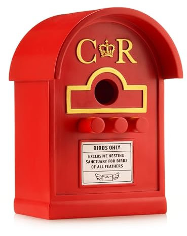 Wrenbury Briefkasten Vogelhaus für kleine Vögel - hängende Nistkästen für Gärten - Wetterbeständig - Briefkasten für Rotkehlchen und Wildvögel