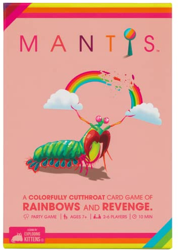 Exploding Kittens - Mantis Card Games - Fun Family Games for Adults Teens & Kids for Game Night, Kid Games, 2-6 Players