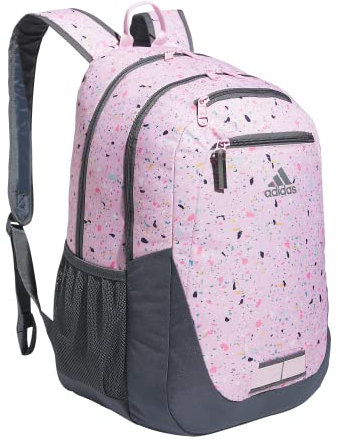 adidas Foundation Backpack Discontinued Mochila, Speckle Orchid Fusion/Onix Grey/Orchid Fusion Purple, Talla única Unisex Adulto