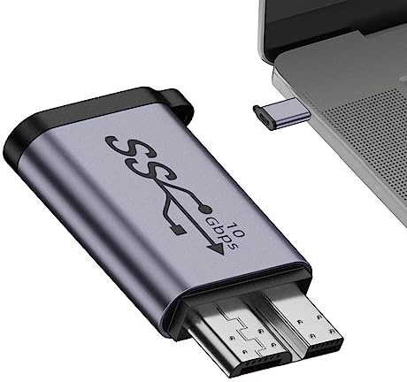 Raxove USB-adapter | Typ C till -B snabbladdningskabel | extern USB-hårddisk, hårddiskkabel, -B till adapter för hårddisk, dator