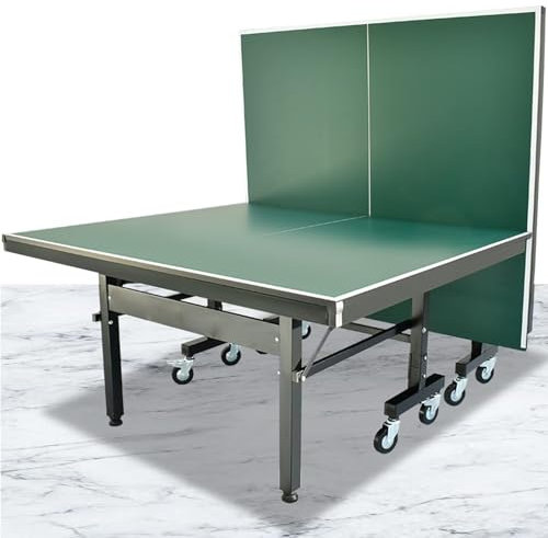 Bordtennisbord, 9 fot professionellt bärbart bordtennisbord, hopfällbart bordtennisbord för barn, bordtennisbord för barn med nät, bollar och hjul för inomhus och utomhus