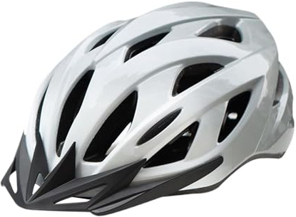Casque de vélo léger, équipement de sécurité ventilé avec mentonnière, Coque en Mousse PC, Accessoires d'équitation réglables pour Homme, Aventure en Montagne en Plein air et trajets Quotidiens, 31 x