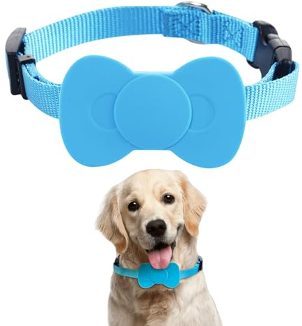 XQZMD GPS Tracker gatto, mini collare per gatti con collare regolabile, impermeabile, per cani e gatti, senza ABO, compatibile con iOS e Android (blu)