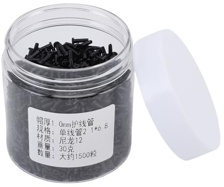 Asixxsix Occhielli per Racchetta da Badminton, 6,8x2,1 Mm Protezione per Corde da Badminton, Occhielli per Racchetta da Badminton Occhielli di Ricambio Accessori per Corde per