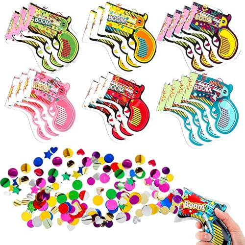 20 Piezas Confeti Colores Aleatorios Lanza Gran Cantidad de Confetis
