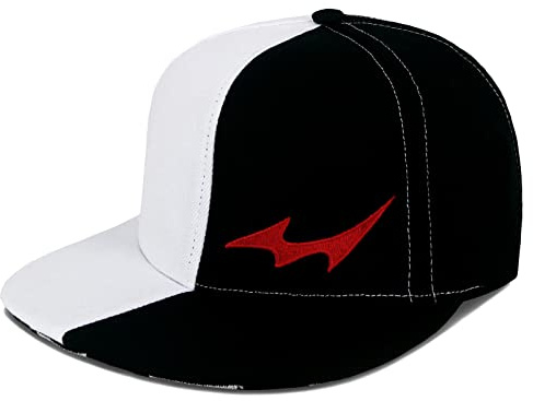 Roffatide Casquette Anime pour Danganronpa Monokuma Casquette de Baseball Hommes Réglable à Bord Plat Chapeau Brodé Papa Chapeau Casquette Noire