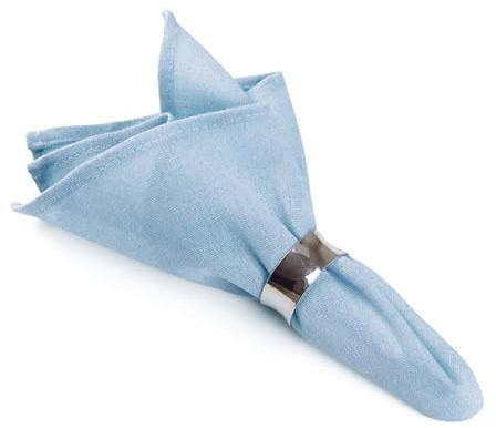 Stoffservietten Hellblau 100 Stück 40x40cm Baumwolle