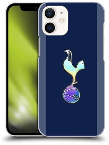 Head Case Designs Officially Licensed Tottenham Hotspur F.C. Dark Blue and Purple 2023/24 Badge Hard Back Case Compatible With Apple iPhone 12 Mini