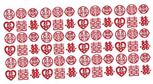 OFFSCH 2 Set Di Coriandoli Per Matrimonio Cinesi Tradizionali Decorativi Sparsi Per Banchetti Decorazioni Nuziali 120 Pezzi * 2