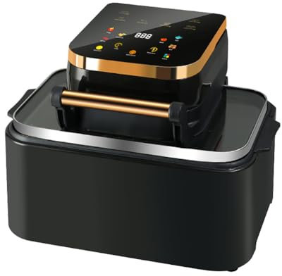 Rotisserie Air Fryer, Air Fryer Oven, 1700w Smart Oven with Digital Touch Screen Oil-Free Fryer, 12l Visual Air Fryer Timing and Temperature Adjustable, Easy to Clean Enjoy The Food