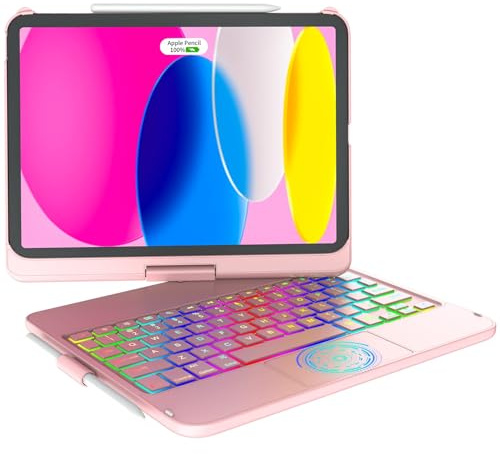 KARFUN Coque Clavier pour iPad 11/10e Generation (11 A16 2025/10,9 2022)