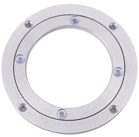 Solinder Piatto Girevole per Torte con Vassoio Girevole in Lega di Alluminio Resistente, Supporto per Monitor TV per Servizi di Catering, Espositore per Alimenti con Base per Scultura (6 pollici *