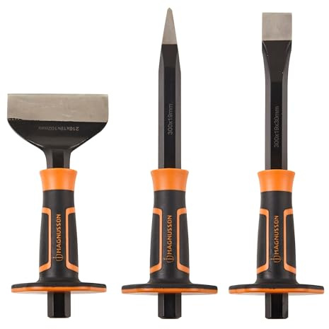 Magnusson Kit 3 DT15 Burin Briques Burin Pointu Ciseau Plat vanadium