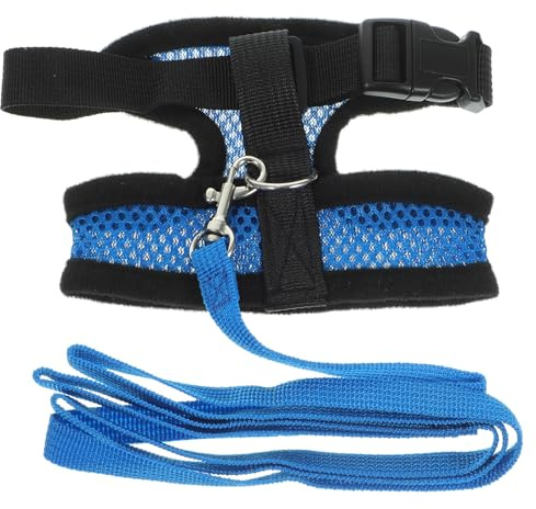 SMASOLO Harnais Ajustable pour Poulets et Oies Corde de Traction Résistante, Ceinture Confortable et Accessoires pour Promenade en Extérieur Couleur Aléatoire