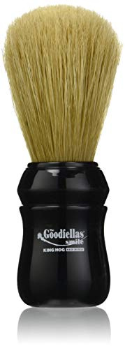 The Goodfellas' Smile King Hog Pennello da Barba Uomo - Esperienza Professionale, Setole Delicate, Cura Barba, Per Barbieri/Saloni, Made in Italy - 70g