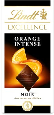 Lindt - Tablette Orange Intense EXCELLENCE - Chocolat Noir - 100g