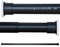 Tringle De Rideau De Douche Extensible Sans Perçage 360-410CM Acier Au Carbone Noir Tringle A Rideaux Vêtements Télescopique Barre A Tension Pour Salle De Bains Fenêtre Cuisine Armoire