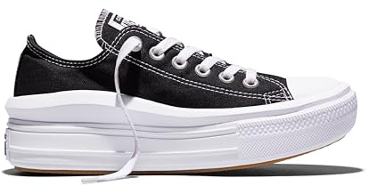 Converse Chuck Taylor All Star Move Canvas Color Ox Sneakers Kvinnor Svart Sneakers Shoes
